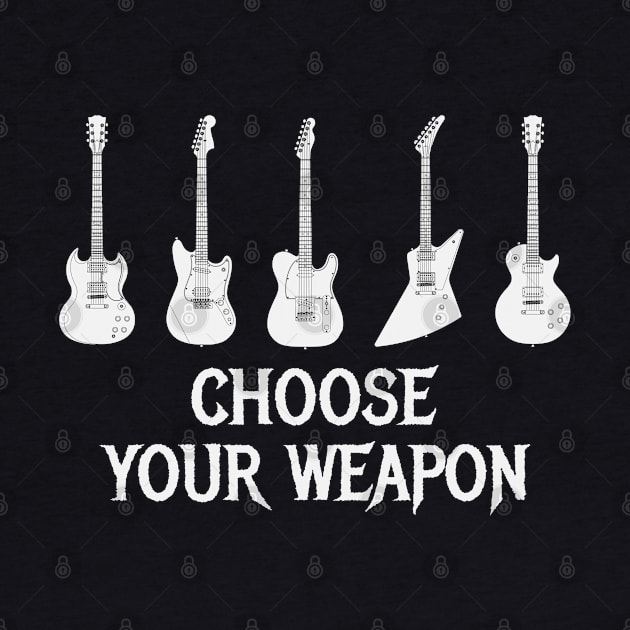 Choose Your Weapon Electric Guitars Lineup by SunGraphicsLab